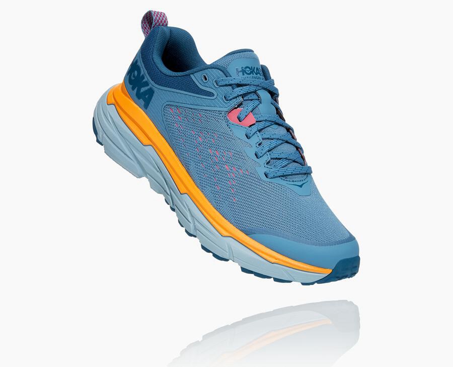 Trail Shoes Womens - Hoka One One Challenger ATR 6 - Blue - OMVBNGW-37